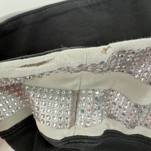 PINK Victoria's Secret Yoga Leggings Black Rhinestone Waistband Size S - Picture 7 of 8